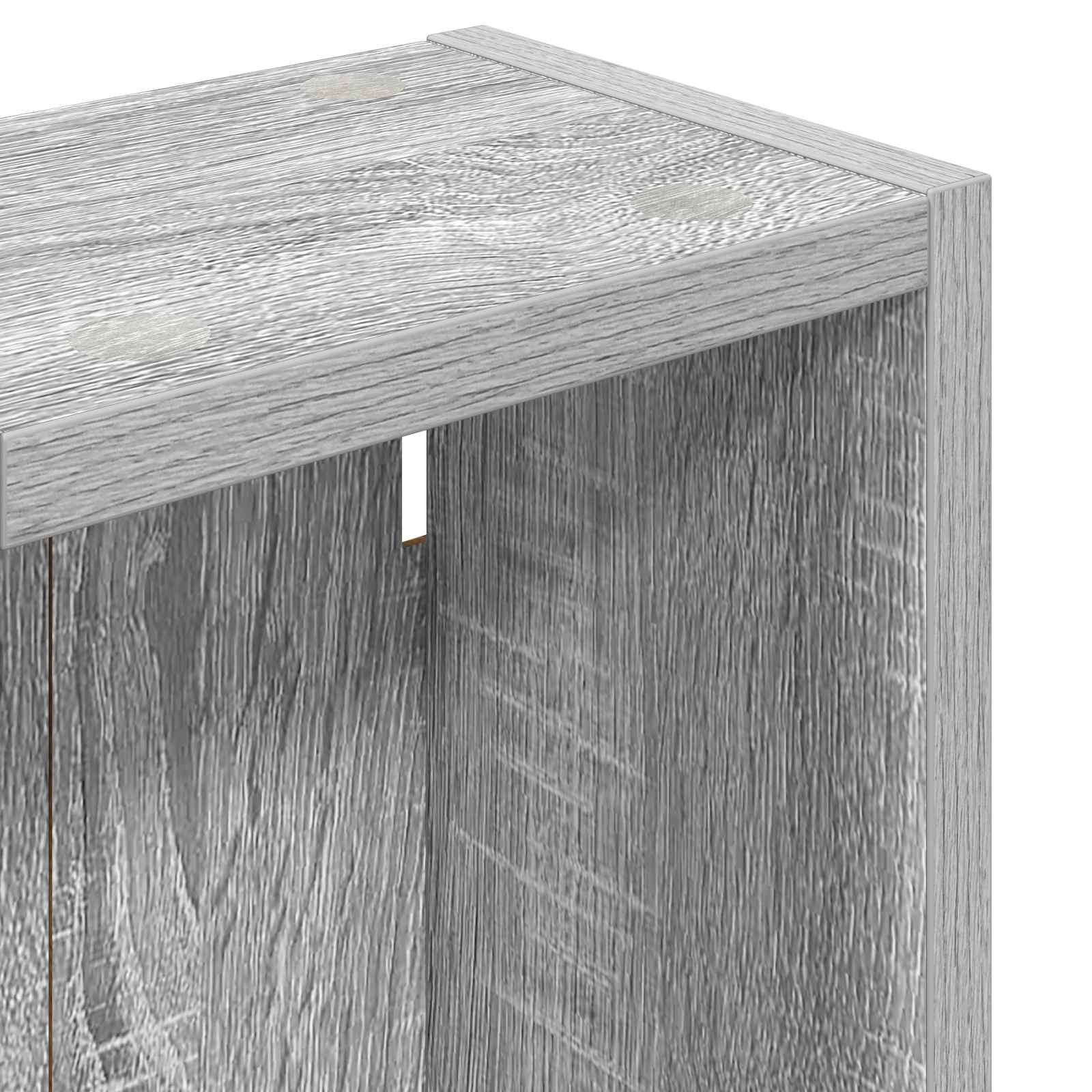 Badkamer wandkast met plank Grijze Sonoma 20 x 14 x 70 cm