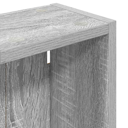 Badkamer wandkast met plank Grijze Sonoma 20 x 14 x 70 cm