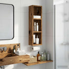 Bathroom wall cabinet Reclaimed wood 20 x 14 x 70 cm Engineered wood