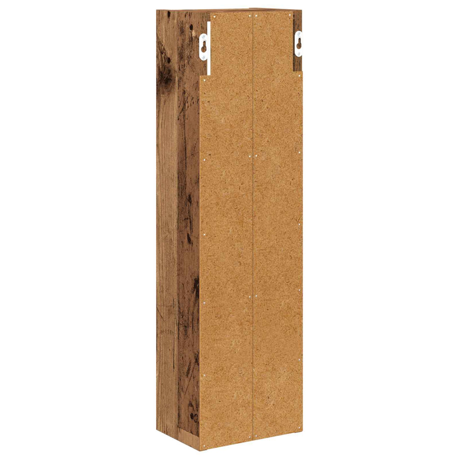 Badkamer wandkast Oudhout 20 x 14 x 70 cm Geconstrueerd hout