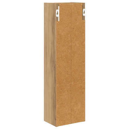 Badkamer wandkast met plank Ambachtelijk eiken 20 x 14 x 70 cm