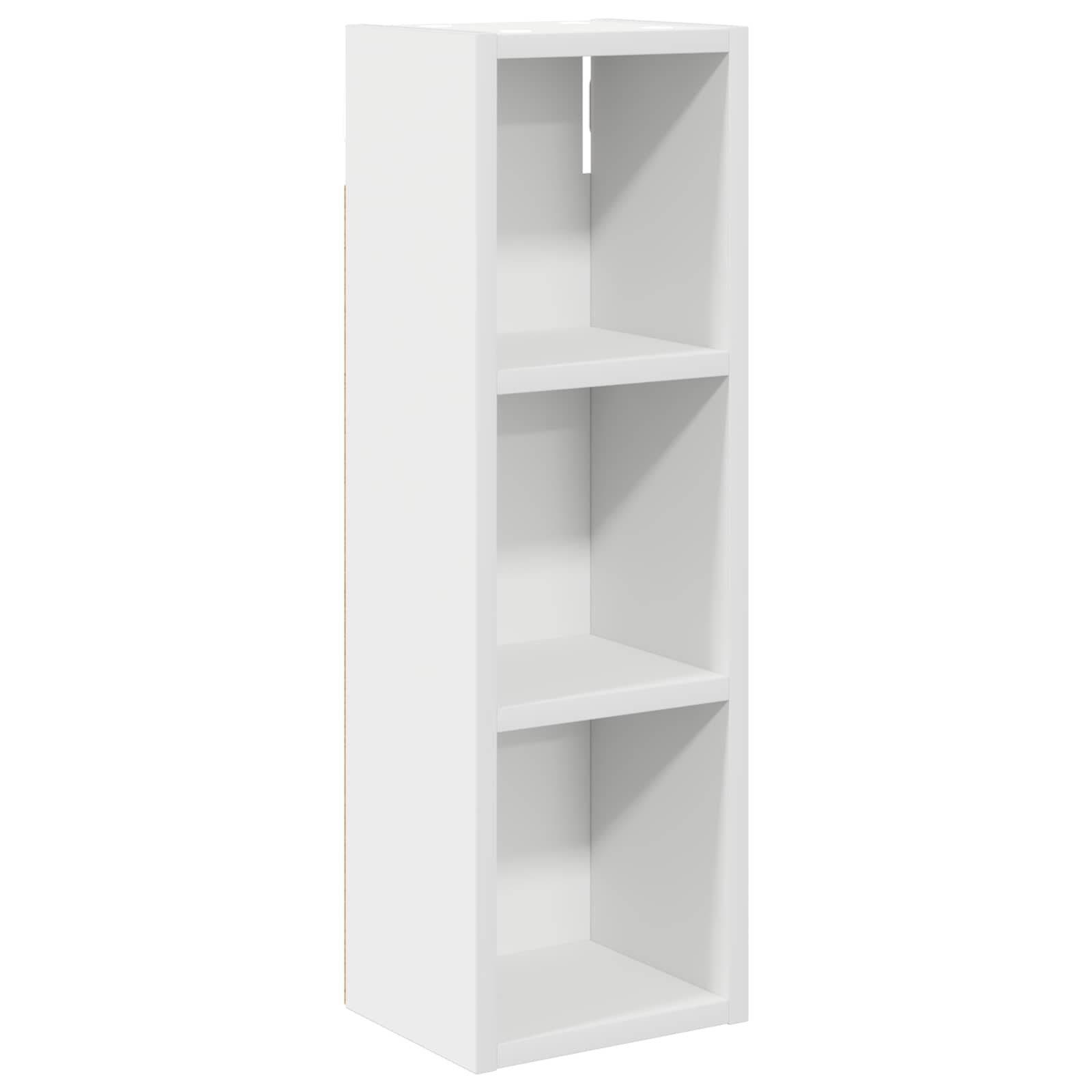 Badkamer wandkast Wit 20 x 16 x 62,5 cm Geconstrueerd hout