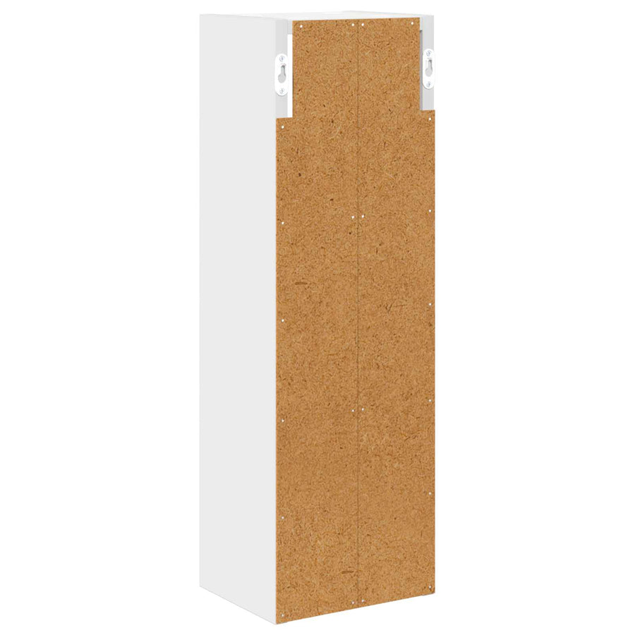 Badkamer wandkast Wit 20 x 16 x 62,5 cm Geconstrueerd hout