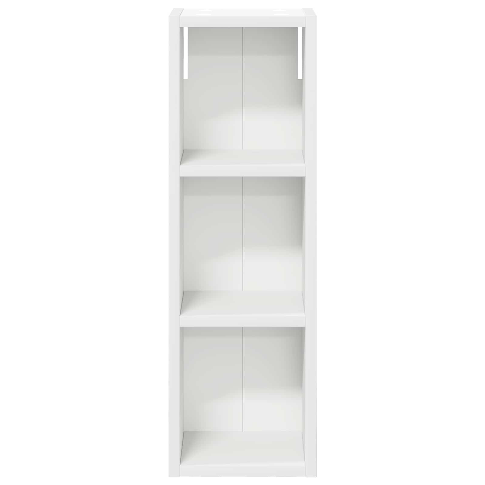 Badkamer wandkast Wit 20 x 16 x 62,5 cm Geconstrueerd hout