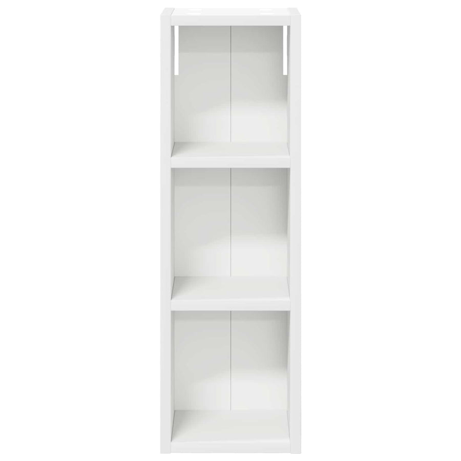 Badkamer wandkast Wit 20 x 16 x 62,5 cm Geconstrueerd hout
