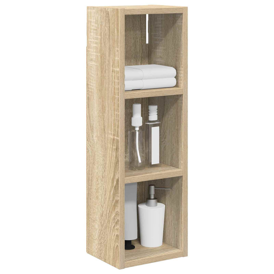 Badkamer wandkast met plank Sonoma Eiken 20 x 16 x 62,5 cm