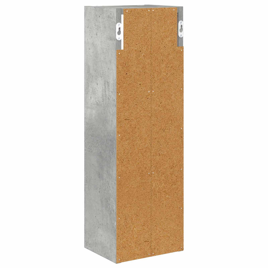 Badkamer wandkast met plank Beton Grijs 20 x 16 x 62,5 cm