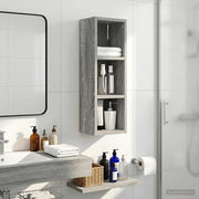 Badkamerkast 20x16x62,5 cm grijs