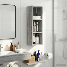Badkamer wandkast met plank Grijze Sonoma 20 x 16 x 62,5 cm