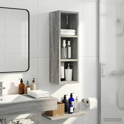 Badkamer wandkast met plank Grijze Sonoma 20 x 16 x 62,5 cm