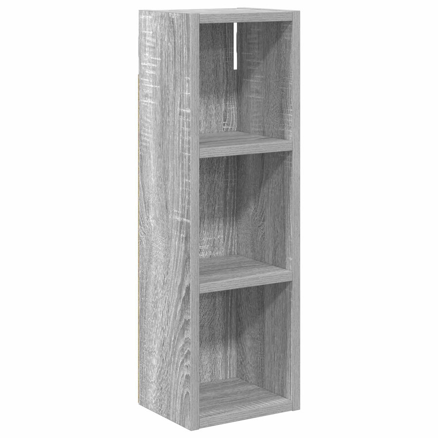 Badkamer wandkast met plank Grijze Sonoma 20 x 16 x 62,5 cm