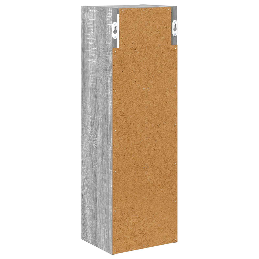 Badkamer wandkast met plank Grijze Sonoma 20 x 16 x 62,5 cm