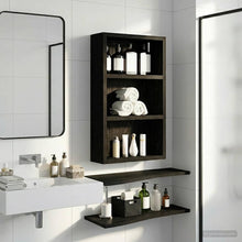 Badkamer wandkast Zwarte Eik 30 x 10 x 50 cm Geconstrueerd hout
