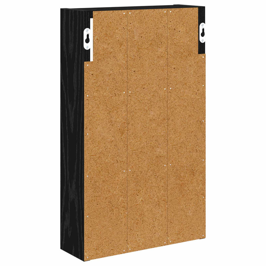 Badkamer wandkast Zwarte Eik 30 x 10 x 50 cm Geconstrueerd hout
