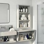 Bathroom Wall Cabinet with Shelf Concrete Grey 30 x 10 x 50 cm