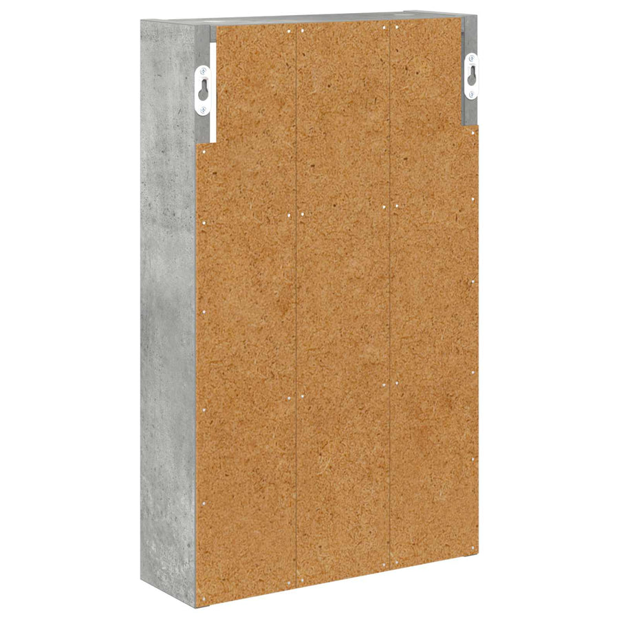 Badkamer wandkast met plank Beton Grijs 30 x 10 x 50 cm