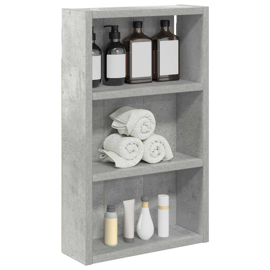 Badkamer wandkast met plank Beton Grijs 30 x 10 x 50 cm