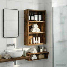 Badkamer wandkast met plank Gerookte Eik 30 x 10 x 50 cm
