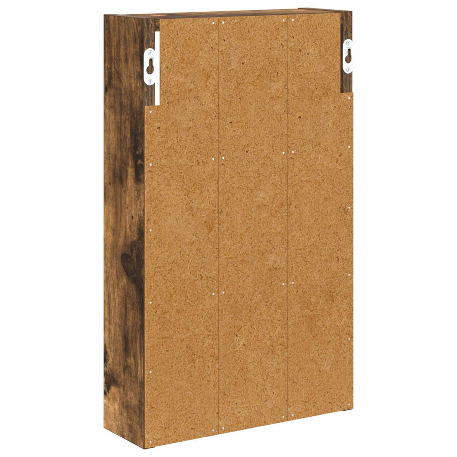 Badkamer wandkast met plank Gerookte Eik 30 x 10 x 50 cm