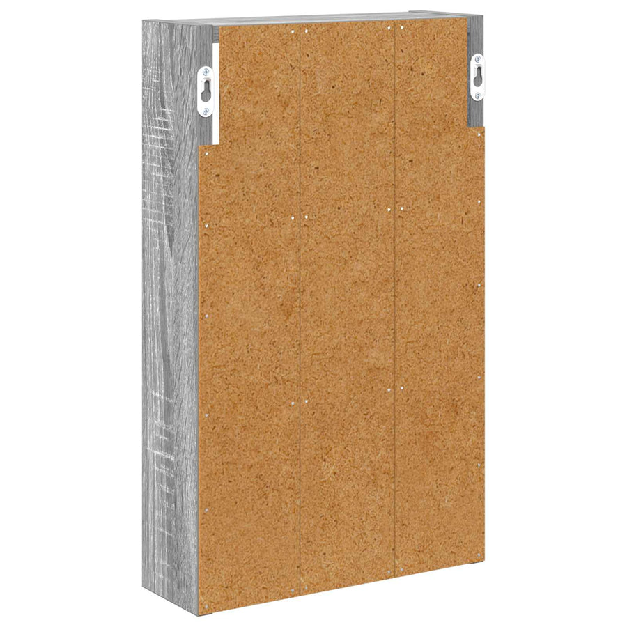 Badkamer wandkast met plank Grijze Sonoma 30 x 10 x 50 cm