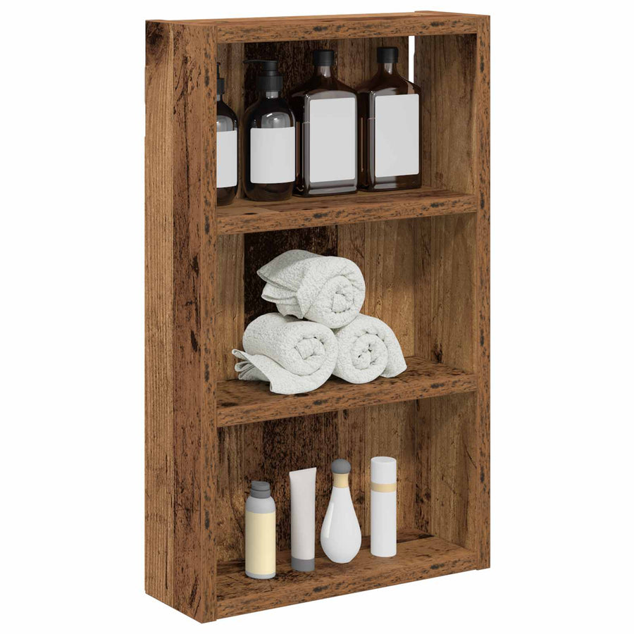 Badkamer wandkast Oudhout 30 x 10 x 50 cm Geconstrueerd hout