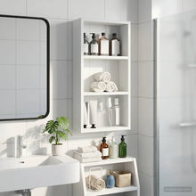 Badkamer wandkast Wit 30 x 10 x 60,5 cm Geconstrueerd hout