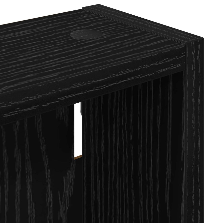 Badkamer wandkast met plank Zwarte Eik 30 x 10 x 60,5 cm
