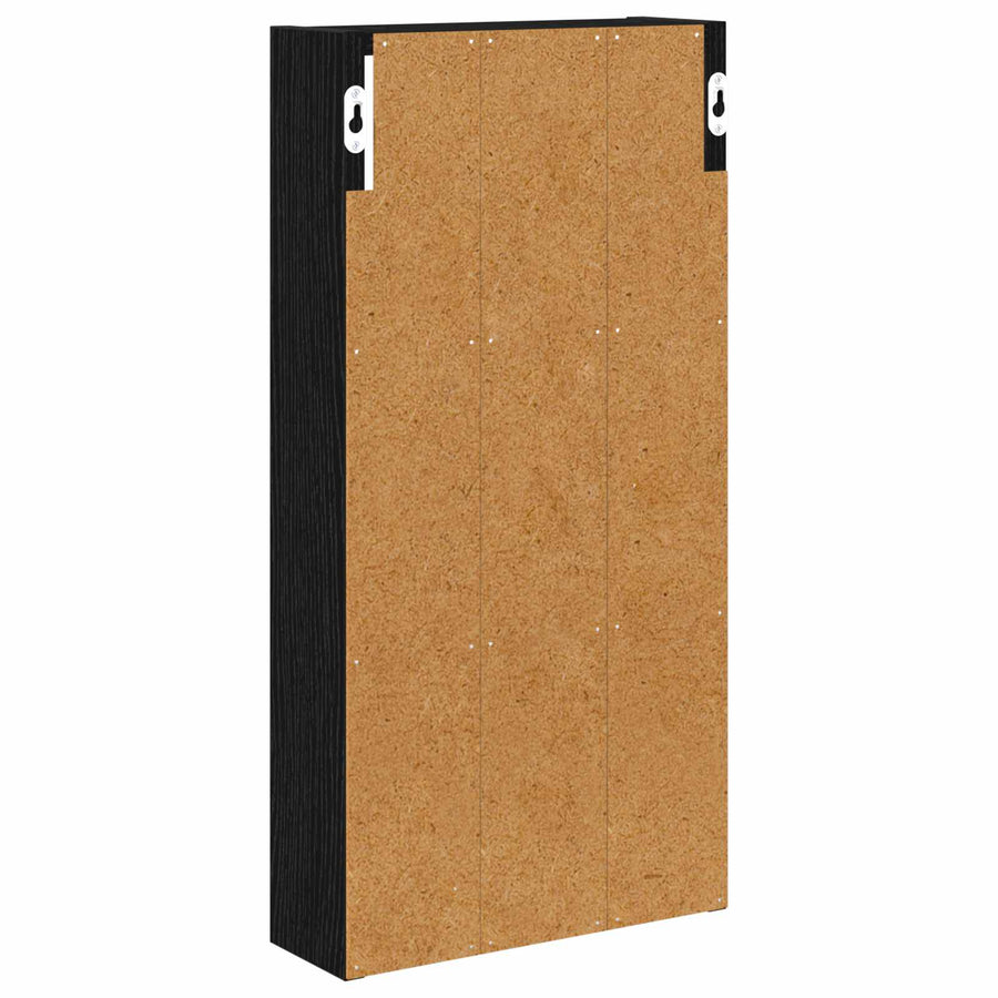 Badkamer wandkast met plank Zwarte Eik 30 x 10 x 60,5 cm