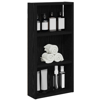 Badkamer wandkast met plank Zwarte Eik 30 x 10 x 60,5 cm