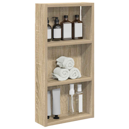 Badkamer wandkast met plank Sonoma Eiken 30 x 10 x 60,5 cm