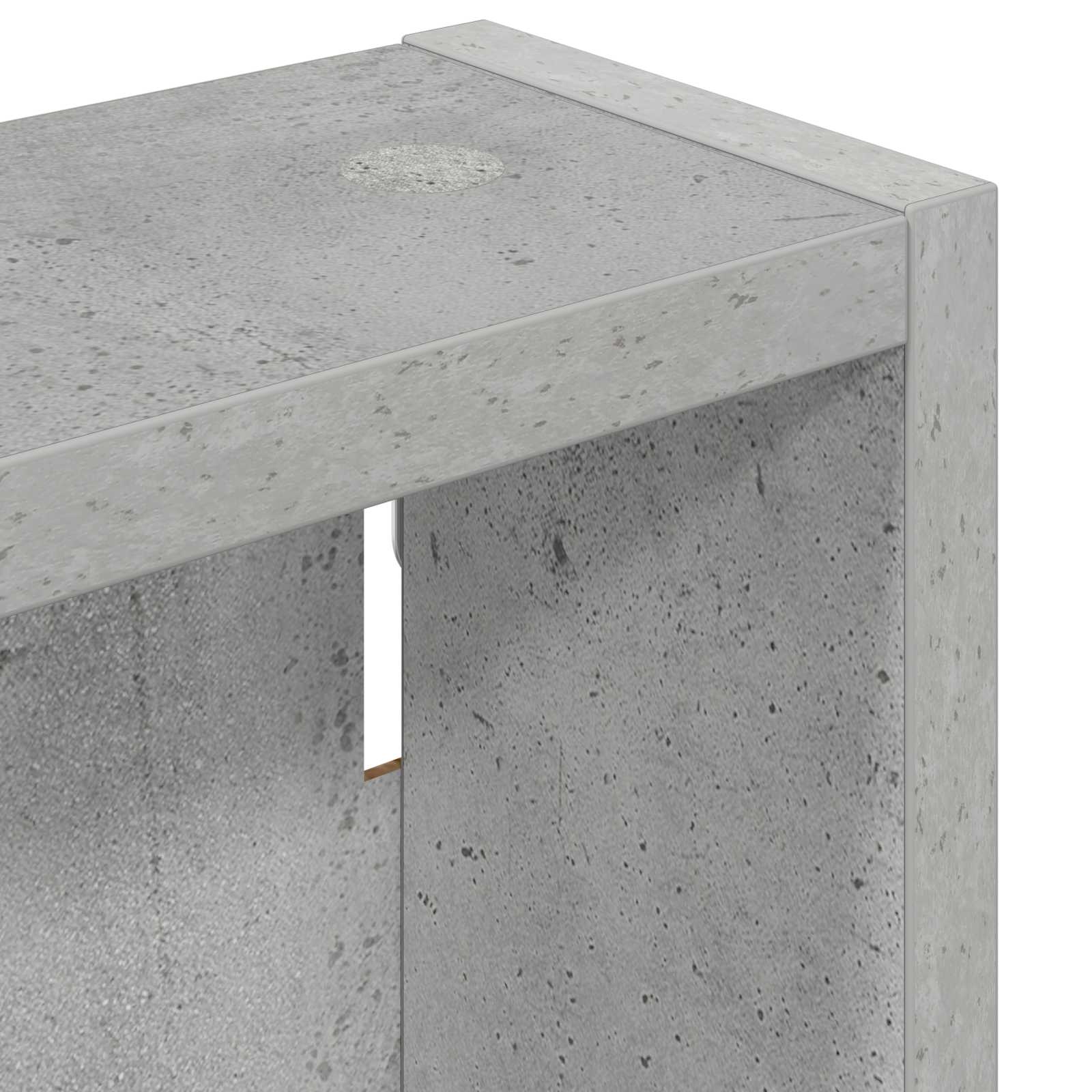 Badkamer wandkast met plank Beton Grijs 30 x 10 x 60,5 cm