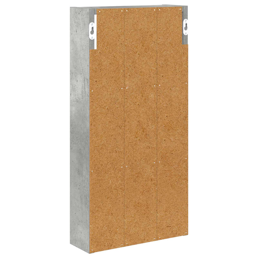 Badkamer wandkast met plank Beton Grijs 30 x 10 x 60,5 cm