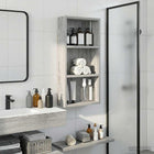 Badkamer wandkast 30x10x60,5 cm grijs