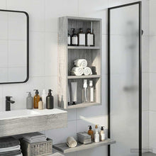 Badkamer wandkast met plank Grijze Sonoma 30 x 10 x 60,5 cm