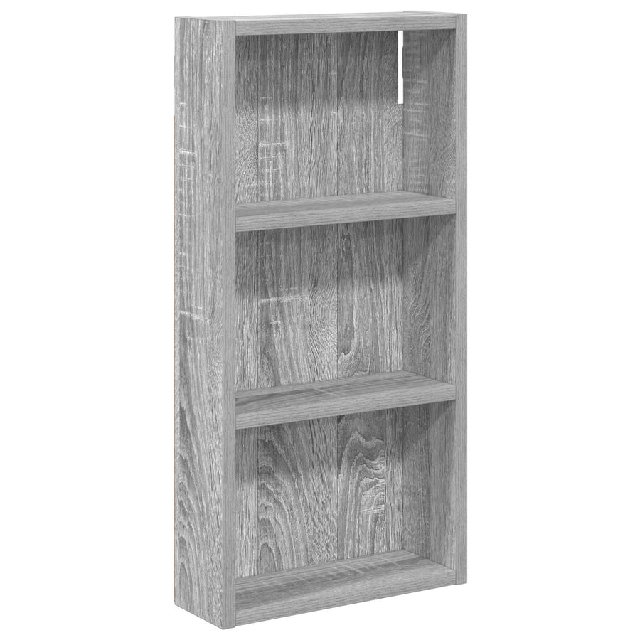 Badkamer wandkast met plank Grijze Sonoma 30 x 10 x 60,5 cm
