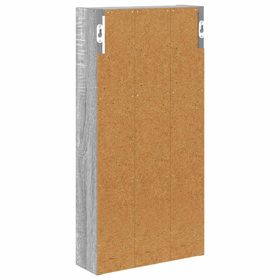 Badkamer wandkast met plank Grijze Sonoma 30 x 10 x 60,5 cm