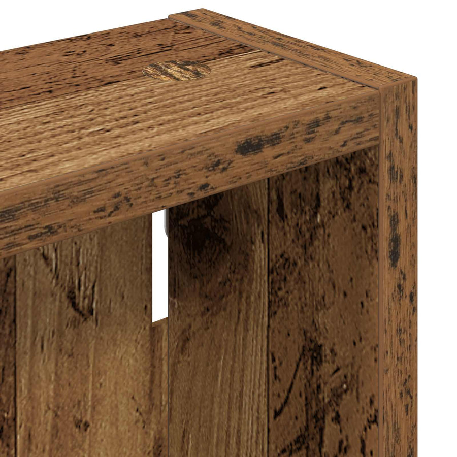 Badkamer wandkast Oudhout 30 x 10 x 60,5 cm Geconstrueerd hout