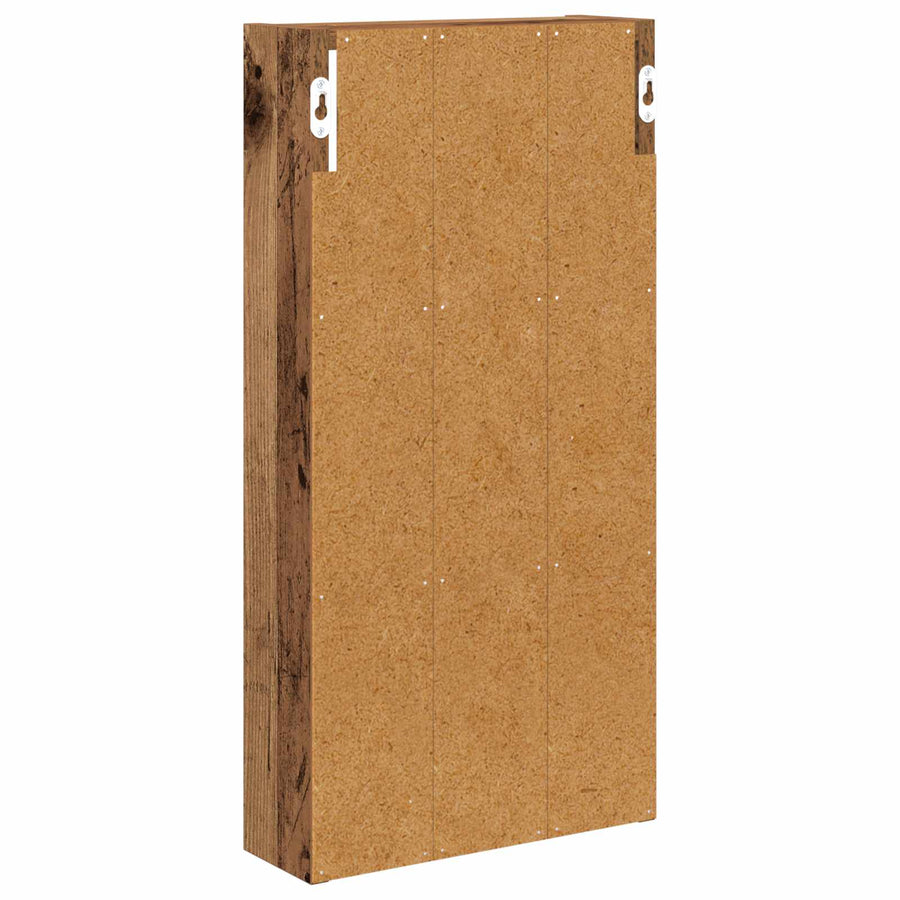 Badkamer wandkast Oudhout 30 x 10 x 60,5 cm Geconstrueerd hout