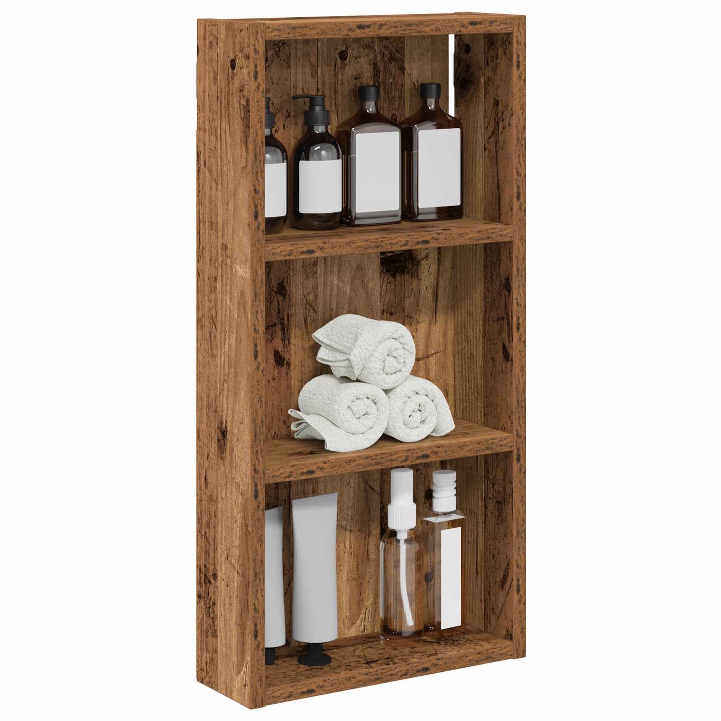 Badkamer wandkast Oudhout 30 x 10 x 60,5 cm Geconstrueerd hout