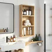 Badkamer wandkast 30x10x60,5 cm bewerkt hout