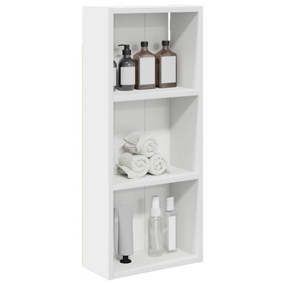 Badkamer wandkast Wit 30 x 14 x 70 cm Geconstrueerd hout