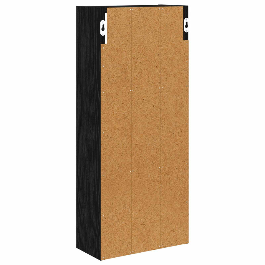 Badkamer wandkast Zwarte Eik 30 x 14 x 70 cm Geconstrueerd hout