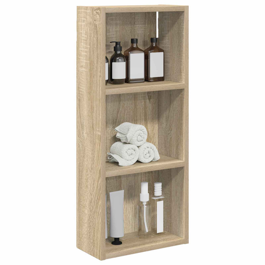 Badkamer wandkast met plank Sonoma Eiken 30 x 14 x 70 cm