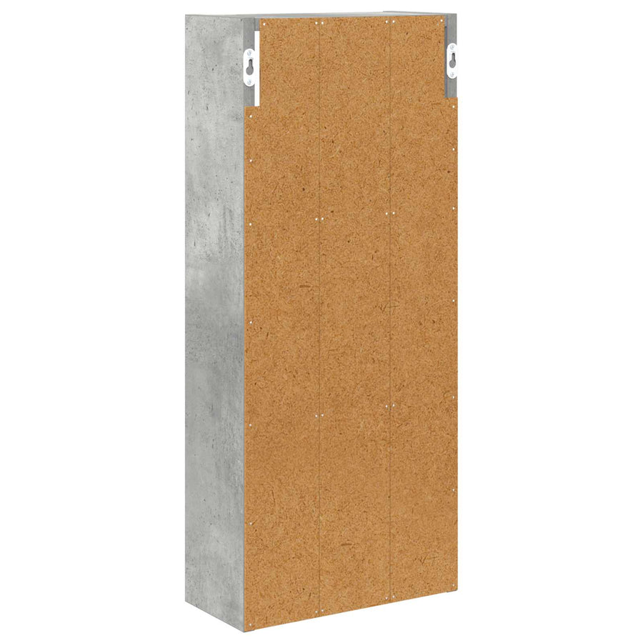 Badkamer wandkast met plank Beton Grijs 30 x 14 x 70 cm