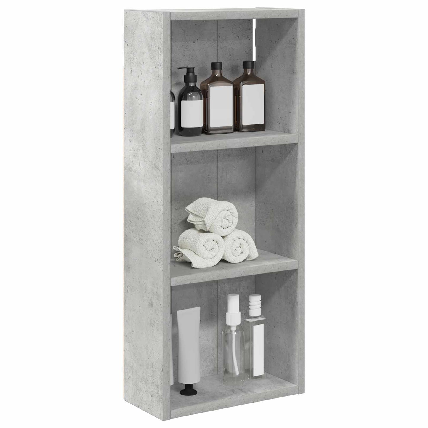 Badkamer wandkast met plank Beton Grijs 30 x 14 x 70 cm