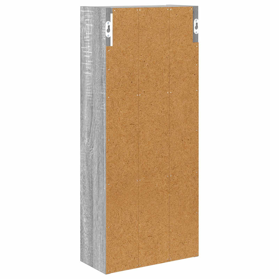 Badkamer wandkast met plank Grijze Sonoma 30 x 14 x 70 cm