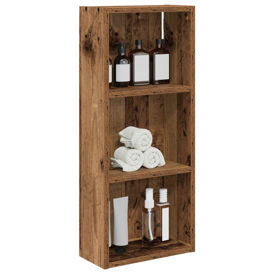 Badkamer wandkast Oudhout 30 x 14 x 70 cm Geconstrueerd hout