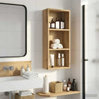 Bathroom wall cabinet with shelf Artisan oak 30 x 14 x 70 cm