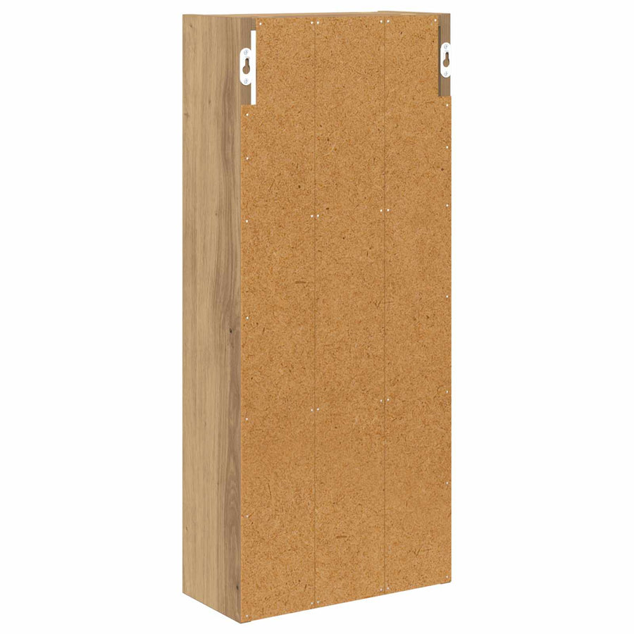 Badkamer wandkast met plank Ambachtelijk eiken 30 x 14 x 70 cm