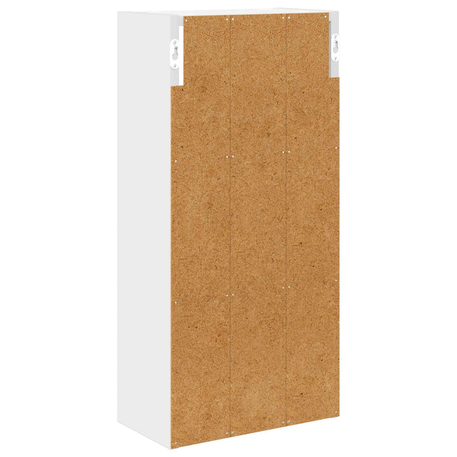 Badkamer wandkast Wit 30 x 16 x 62,5 cm Geconstrueerd hout